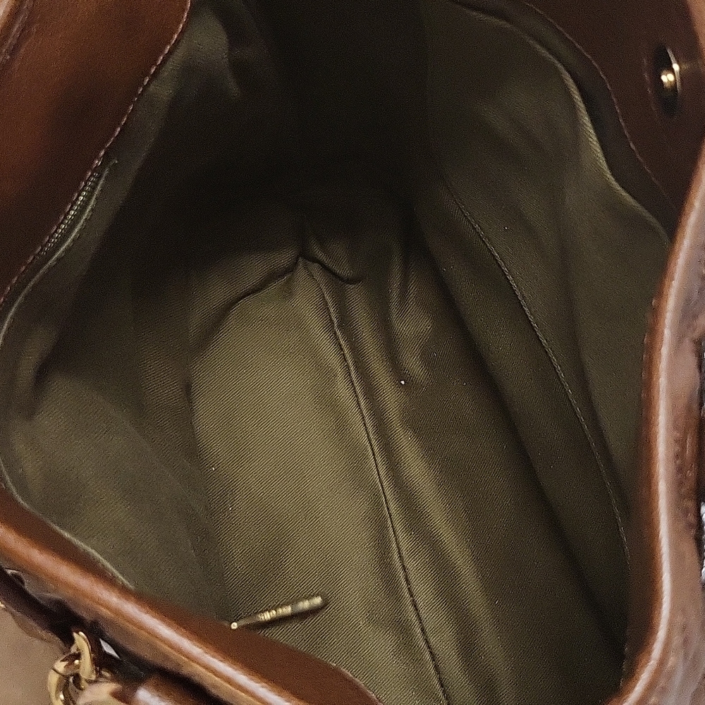 Marc Jacobs Brown Leather Quilte Classic Leather Zippers Tote Bag - Picture 9 of 14